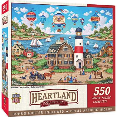 Imagem de MasterPieces Heartland – Quebra-cabeça Ballons over the Bay de 550 peças