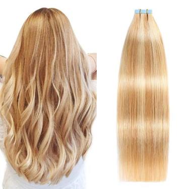 Imagem de Fita adesiva em extensões de cabelo SUYYA Strawberry Blonde 22" 50g