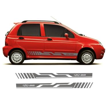 Imagem de Adesivo Lateral Chery Cq3 Kit Faixa Colante Fita Tuning