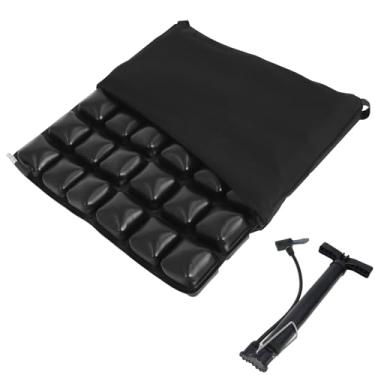 Imagem de HAQQI Almofada de assento inflável de ar, assento ajustável para alívio de pressão de ar para cóccix e dor ciática, suporte portátil e leve para carro, cadeira de rodas, cadeira de escritório