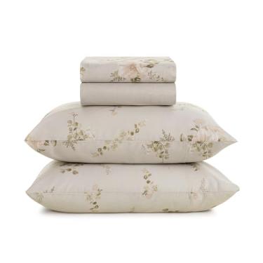 Imagem de Jogo de Cama Lençol Casal King Percal 160 fios Karsten 100% Algodão Toque Macio 4pçs (Nice)