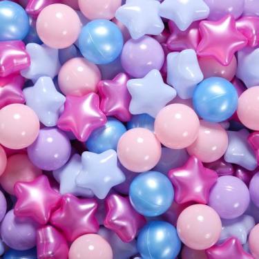 Imagem de Pelotas para piscina de bolas STARBOLO Macaron Estrella 200 piezas par