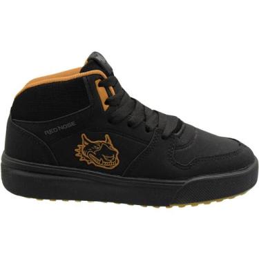 Imagem de Tênis Botinha Juvenil Red Nose Leblon Menino, Preto, 34