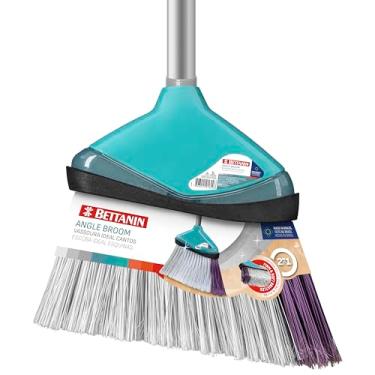 Imagem de ​Bettanin - Vassoura Ideal Cantos Certa com Cabo, Cor Tiffany