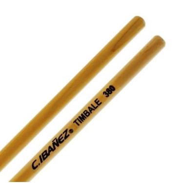 Imagem de Baqueta C. Ibañez Premium Percussão Timbale TB sem Ponta em Marfim mais fina