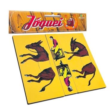 Imagem de Desafio Raciocínio Lógico Joquei Brinquedo Educativo MDF