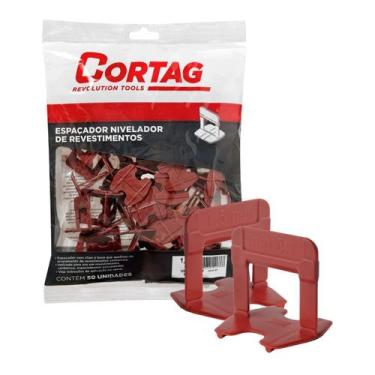 Imagem de Espaçador nivelador 1,5mm eco (vermelho) pacote com 50 unidades + cunh