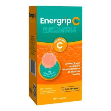 Imagem de Vitamina C +Zinco Energrip C 1g C/10cpds Eferves - Vitamedic