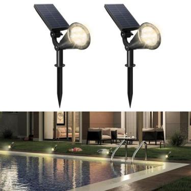 Imagem de Spot de luz solar WONYO atualizado com 7 LEDs à prova d'água IP65, pac