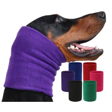 Imagem de Harbyel Moletom com capuz calmante para cães e gatos - Protetor de ouvido original para alívio da ansiedade, capa de cabeça com cancelamento de ruído para cuidados, banho, secagem forçada, trovões e