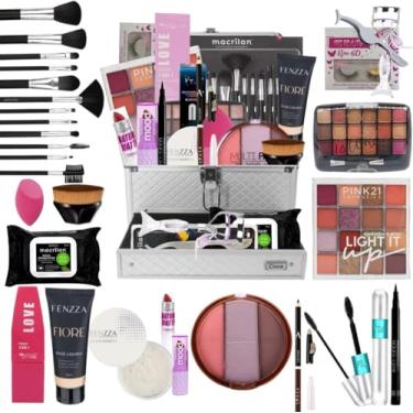 Imagem de Kit Maleta de Maquiagem Completa Premium – 12 Pincéis Profissionais Macrilan + Maquiagens Essenciais + Acessórios – Base Cor Média – Boss Store7
