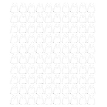 Imagem de Clipes de papel em forma de dente de metal à prova de ferrugem, 100 peças para escritório, escola, scrapbooking, cartões, organização de arquivos, leve, portátil, adequado para várias tarefas