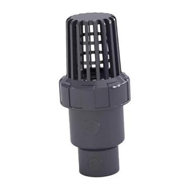 Imagem de Baoblaze Bomba de água Válvula de pé Válvula de fundo PVC Multifuncional Prevenção de refluxo Filtro de rede para mangueiras industriais Piscina Fazenda, 63 Mm