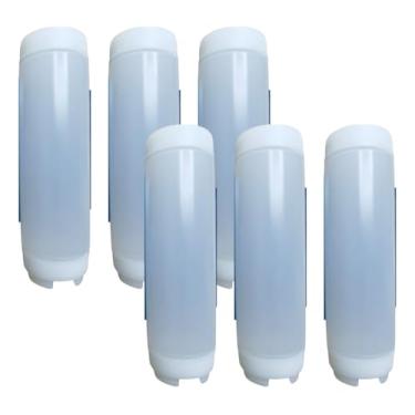 Imagem de Kit Conjunto 6 Bisnaga Invertida Profissional 710ml Molho Calda Ketchup Hotdog Maionese Molhos Catchup 24oz Cor Branco FIFO Transparente Foodtruck Válvula Resistente