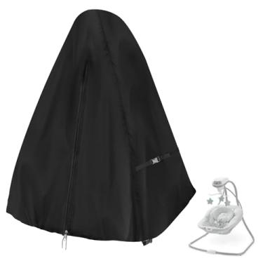 Imagem de Rilime Capa de balanço de bebê, capas de balanço para bebês compatíveis com Graco Swing, capas de balanço elétricas para bebês com zíper (apenas capa - 81 cm C x 78 cm L x 96 cm A