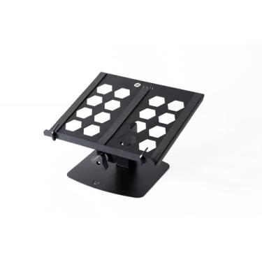 Imagem de Suporte Ergonômico Para Notebook Com Regulagem de Altura | 5 Níveis Ajustáveis | Aço de Alta Resistência | Antiderrapante | Ideal Para Home Office