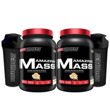 Imagem de Kit 2 Hipercalórico Hiper Aming Mass 1,5 Kg - Bodybuilders