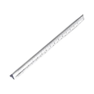 Imagem de Régua Triangular Transparente Kawaii 15cm Materiais Escolares Acessóri