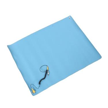 Imagem de Jiawu Tapete Antiestático Com Fio de Aterramento, Tapete ESD para Reparo de Eletrônicos, Almofada de Aterramento Dobrável, 26,4 X 20,1 pol.