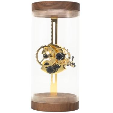 Imagem de Ampulheta Kinetic Gear - Decoração de mesa mecânica de metal, presente de movimento artístico para entusiastas mecânicos, coleção de presentes de aniversário