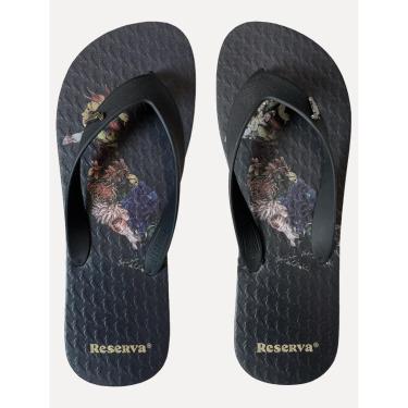 Imagem de Chinelo Reserva Masculino Pica-Pau Flores Preto-Masculino
