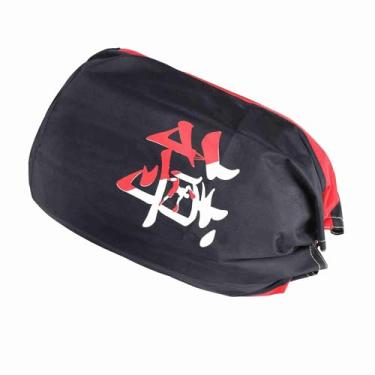 Imagem de Generic Bolsa Esportiva de Ginástica Unissex Com Tecido Oxford Durável para Treinamento de Boxe Taekwondo Sanda, 20,5 X 16,9 Polegadas, Impressão de Caracteres Chineses, Leve (Bolsa de proteção com