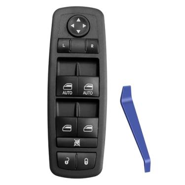 Imagem de Interruptor de janela Master Power Window Side compatível com Dodge Grand Caravan Chrysler Town and Country Ram C/V 2012-2017, botão de controle da janela dianteira esquerda com 3 pinos + 0 pinos
