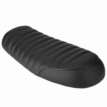 Imagem de Generic Motocicleta Cafe Racer Couro PU Vintage Adequado para Assento para CG125 GN CG CB400SS, Almofada Resistente à água para Maior Conforto, Fácil de Instalar para Entusiastas de Corridas (Tipo D)