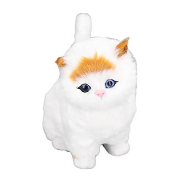 Imagem de aqxreight Simulação Animal Adorável Simulação Realista Boneca de Gato Animal Com Som para Crianças Presente Decoração de Casa é para Olhar que é Feita Simulação Como Realista Ccat Primeira Simulação