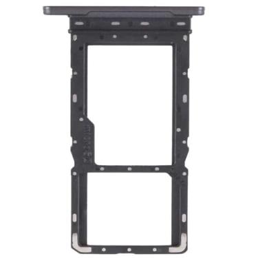 Imagem de Ubrokeifixit Bandeja para cartão micro SD Galaxy Tab A8 X200 X205, substituição para compartimento de cartão SIM único para Samsung Galaxy Tab A8 10,5 SM-X200 X205 2021, com pino de ejeção (X205-cinza