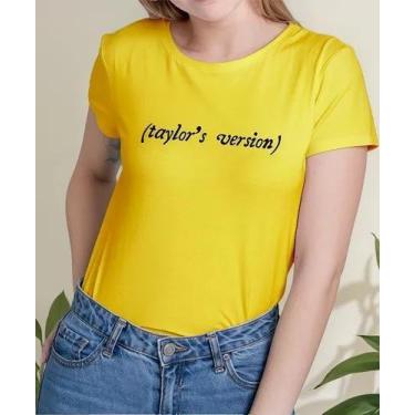 Imagem de Camiseta Camisa Algodão Feminina Masculina Adulto Taylo r Swi ft  Tayl