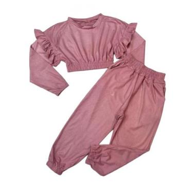 Imagem de Conjunto De Menina Moda Infantil Inverno Mini Diva Estilosa, Rose, 437
