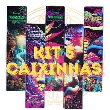 Imagem de Incenso Goloka Vareta Linha Psychodelic 5 Caixinhas, KIT C/ 5