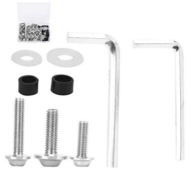 Imagem de Generic Kit de Parafusos de Carenagem Universal para Motocicleta, Conjunto Durável de Com 158 Peças para Vários Modelos (Prata)