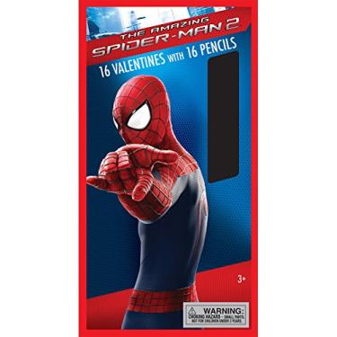 Imagem de Paper Magic 16CT Pencils Spiderman Kids Classroom Valentine Exchange Cards