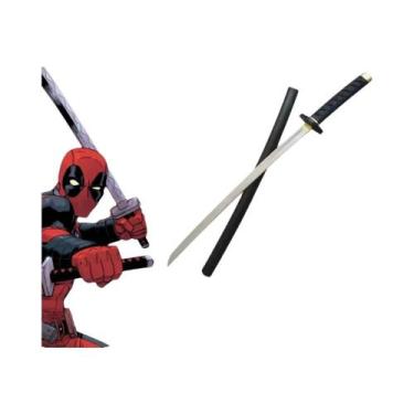 Imagem de Acessórios De Fantasia Deadpool: Cinto, Espadas, Coldre De Pistola, Pr