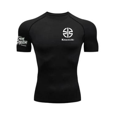 Imagem de Camiseta De Corrida Masculina Para Fitness, Secagem Rápida, Gola Redon