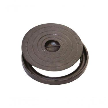 Imagem de Tampa Tampão De Chão Simples Ferro Fundido Aterramento 25Cm