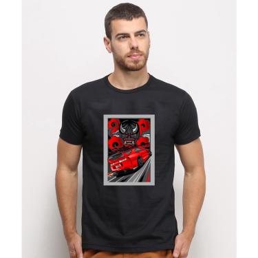 Imagem de Camiseta masculina Preta algodao Supra jdm Legend Carro Desenho