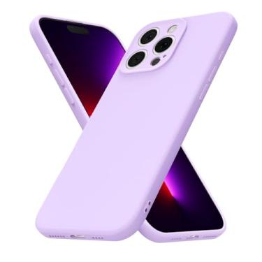 Imagem de uvcoat Capa de silicone para iPhone 13 Pro, capa fina de gel de borracha macia para mulheres e meninas, linda capa de telefone de TPU fosco com proteção total da câmera, design simples minimalista