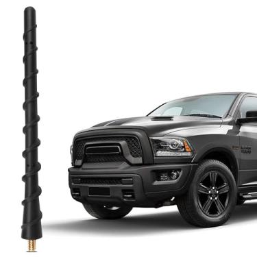 Imagem de Antena de 17 cm serve para Dodge RAM 1500 2500 3500 2009-2026, acessórios RAM Classic 1500 Warlock, sinal de rádio de atualização de antena curta, à prova de lavagem de carro