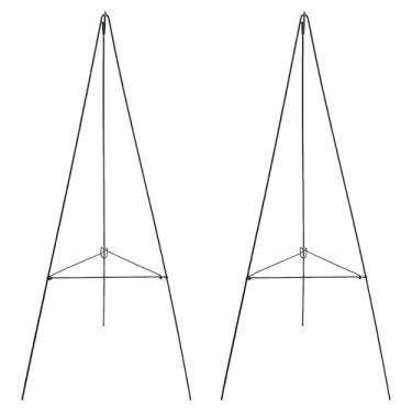 Imagem de 2 peças de guirlanda de Natal de 76 cm, suporte de guirlanda de Natal para cemitério, guirlanda de cemitério, suportes de flores para cavalete de arame grande para túmulos de férias ao ar livre