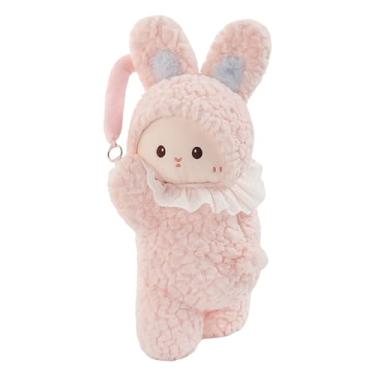 Imagem de Suporte de guardanapo para carro - Dispensador de guardanapos de coelho de desenho animado | Caixas de papel de carro de pelúcia - para carro caminhão RV viseira apoio de braço desktop casa