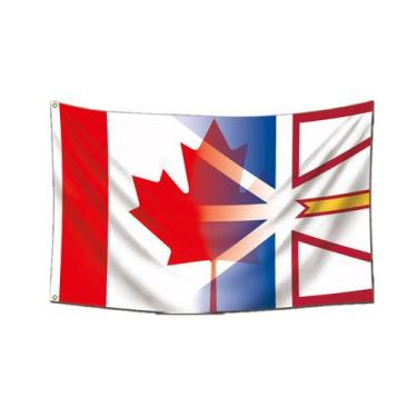 Imagem de Bandeira de Terra Nova e Labrador 150x90cm - Poliéster - Yiweisai