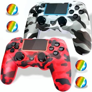 Imagem de Controlador inalámbrico Dliaonew para PS4 paquete de 2 con vibración