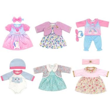 Imagem de Conjunto de roupas e acessórios para boneca e bebê de 18 polegadas - O