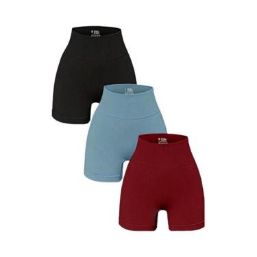 Imagem de Shorts de Yoga Sem Costura para Mulheres - Cintura Alta e Modelagem Ju