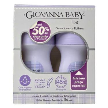 Imagem de Kit 2 Desodorante Roll-on Lilac 48h Vegano Giovanna Baby 50ml Cada
