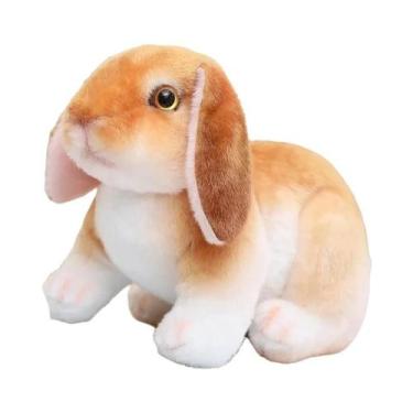 Imagem de Brinquedo De Pelúcia Coelho Realista De 20cm, Coelho Kawaii De Páscoa,