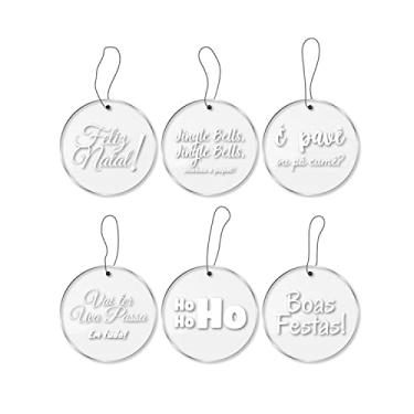 Imagem de Enfeites Árvore de Natal - Frases de Natal - Transparente